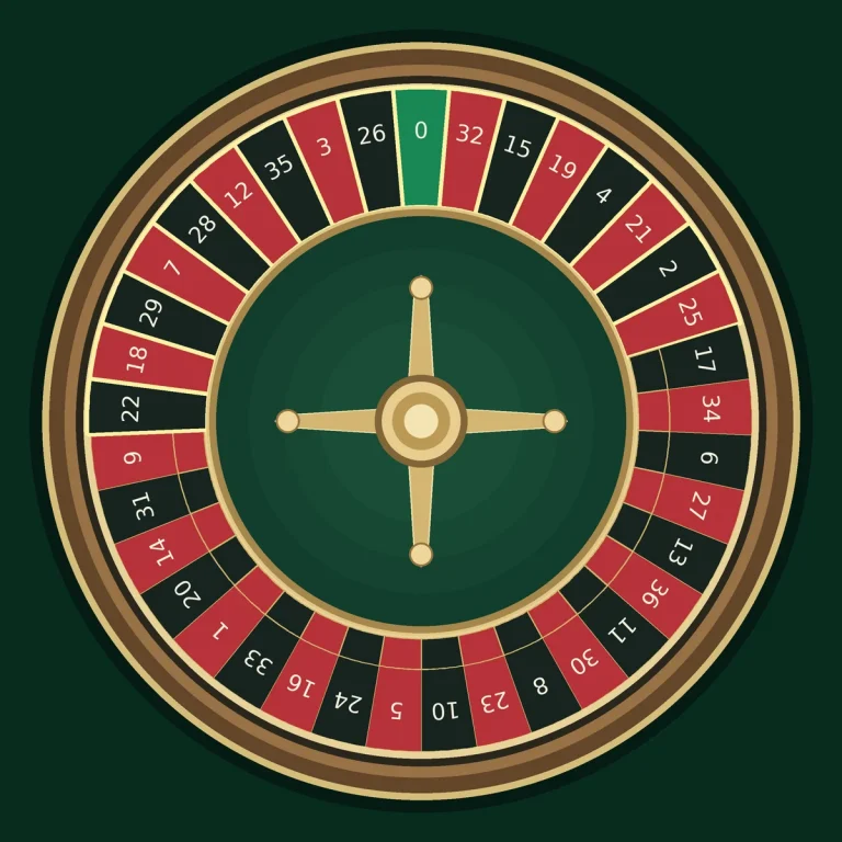 European roulette wheel with the 17 Voisins du Zero pockets outlined in gold
